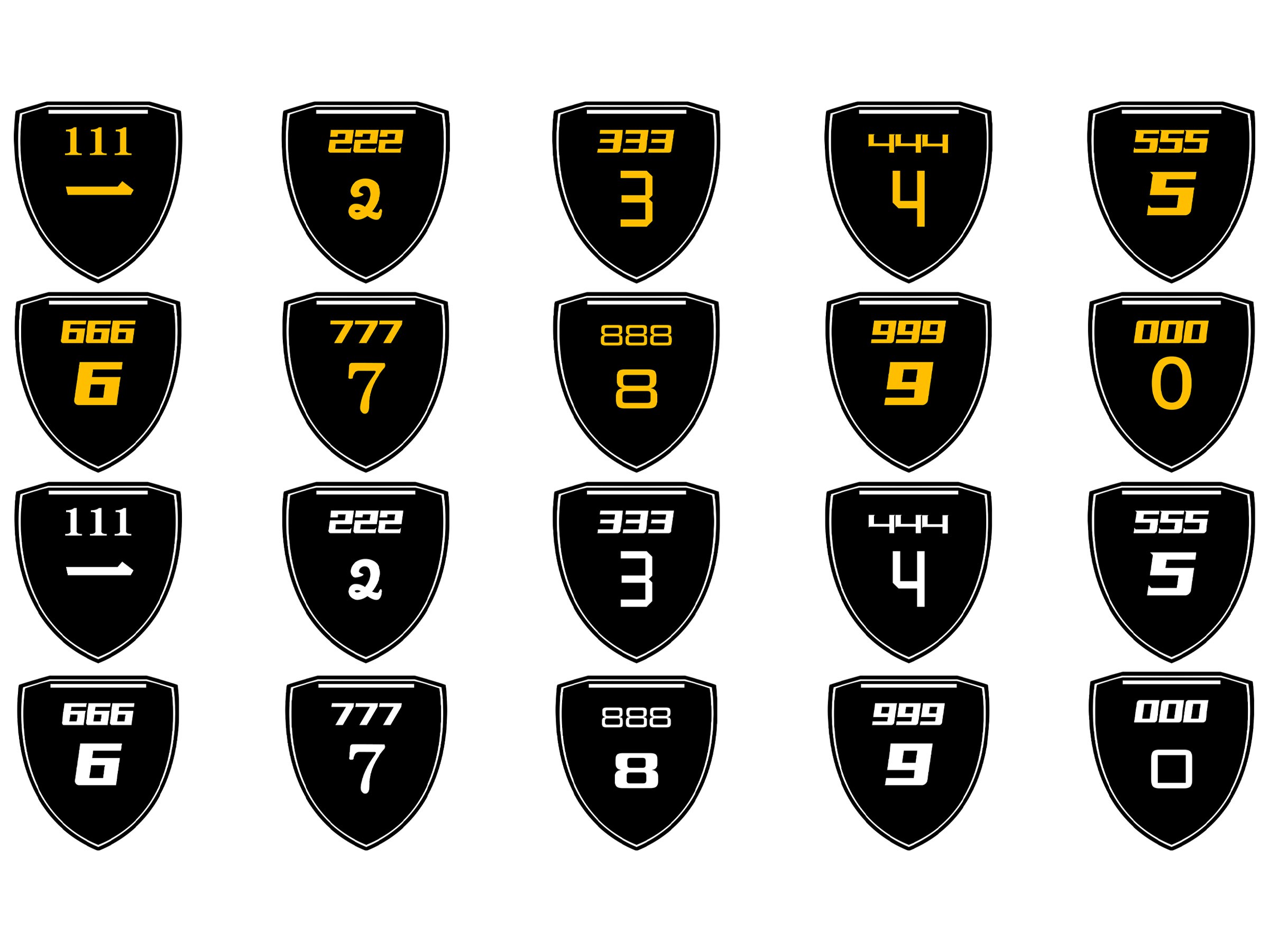 吉利数字盾
